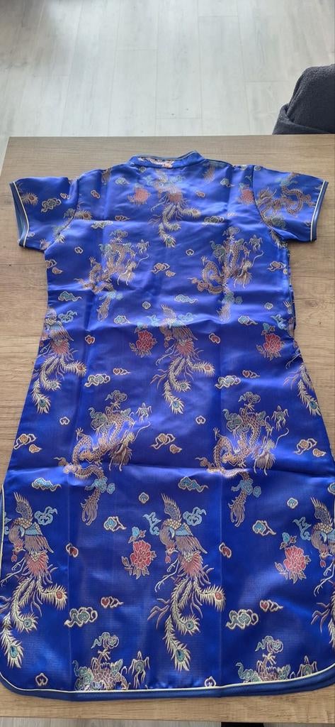 Chinees jurkje met drakenprint - Blauw, Ophalen, Nieuw, Meisje