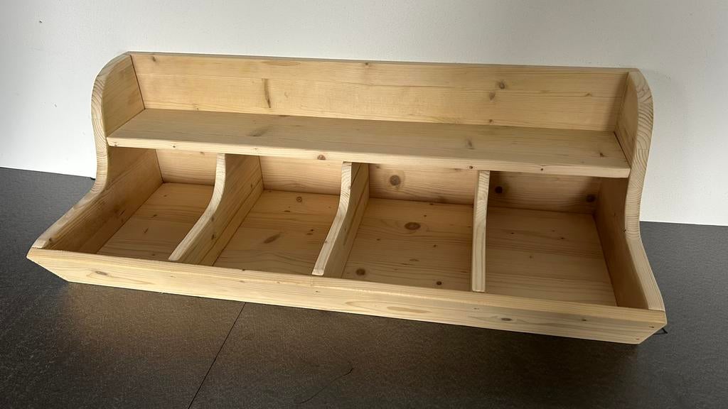 Blank houten gruttersbak - nieuw - 75 cm, Ophalen of Verzenden, Nieuw