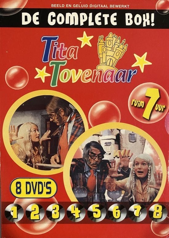 Tita Tovenaar -De Complete Box (8xDVD SET) Jaren 70 TV-Serie, Gebruikt, Alle leeftijden, Overige genres, Ophalen of Verzenden