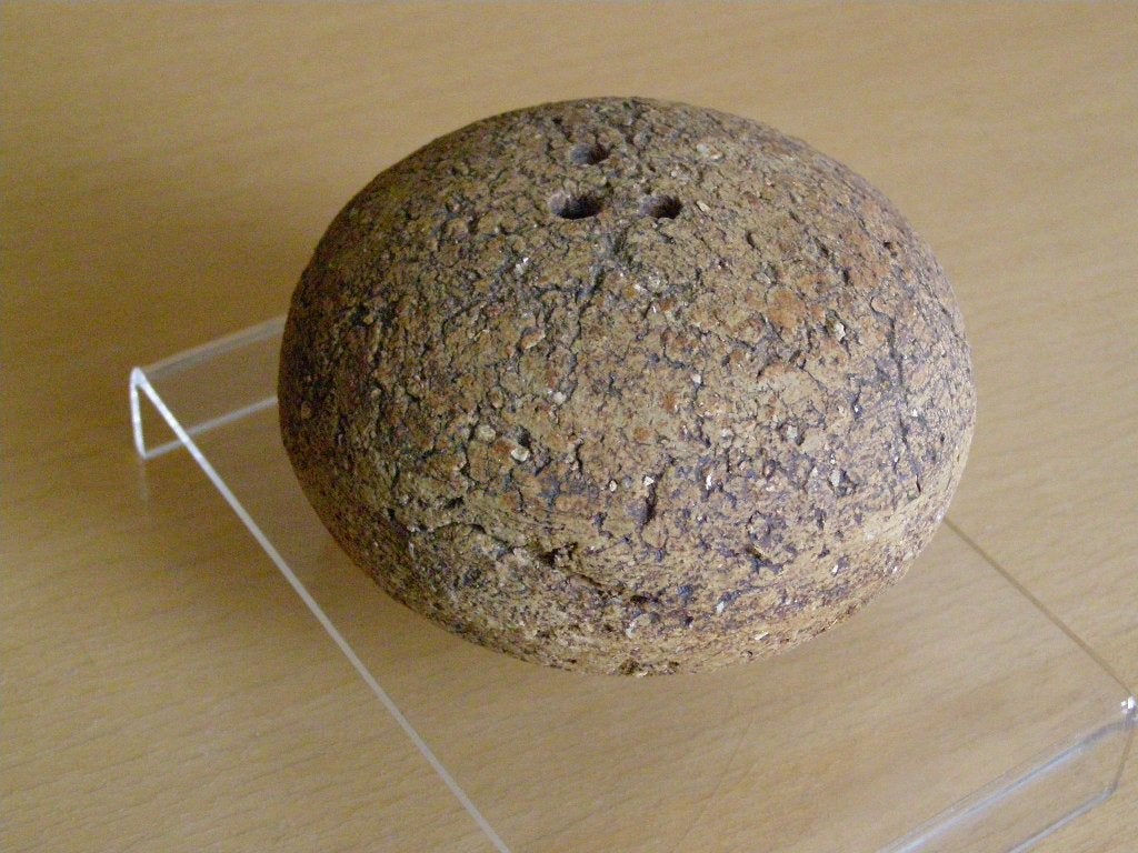 Uniek RAKU Aardewerk uit Praag, ca. 1980 Ovale bol vorm, Ophalen of Verzenden