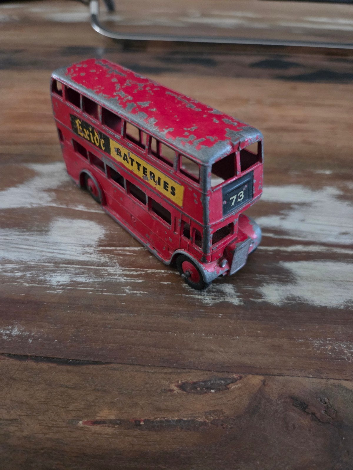 Dinky Toys 291 Red London Bus "Exide Batteries", Ophalen of Verzenden
