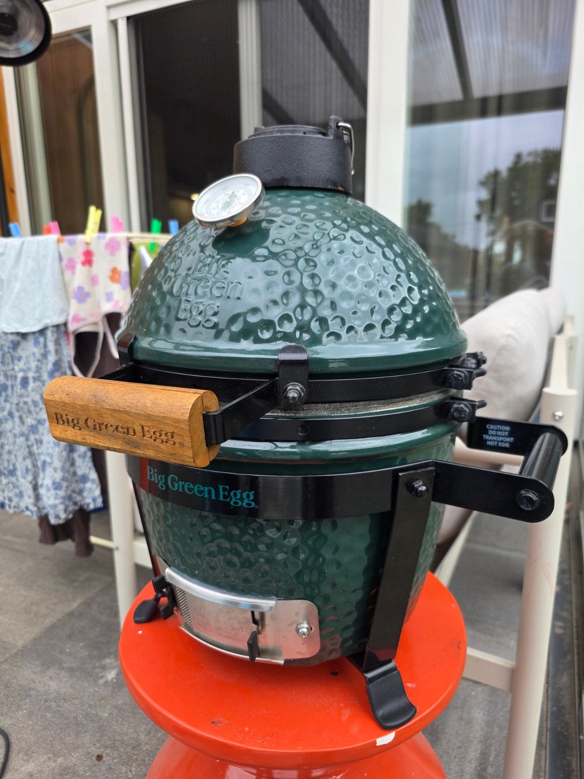 Big green egg mini, Tuin en Terras, Ophalen of Verzenden, Zo goed als nieuw