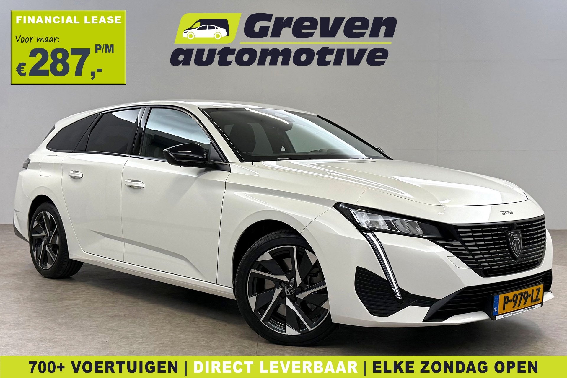 Peugeot 308 1.6 HYbrid Allure Pack Business | Camera | Virtu, Gebruikt, Euro 6, 4 cilinders, Wit