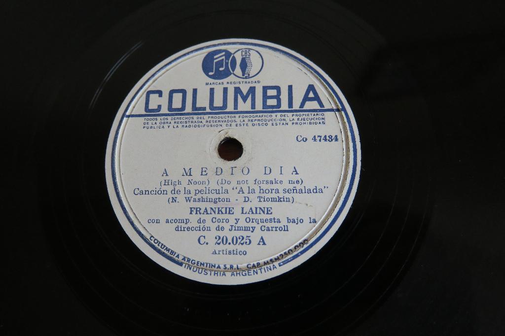 Frankie Laine 78 toeren 78rpm grammofoonplaat jukebox 1952, Ophalen of Verzenden, Voor 1960, Gebruikt, 10 inch