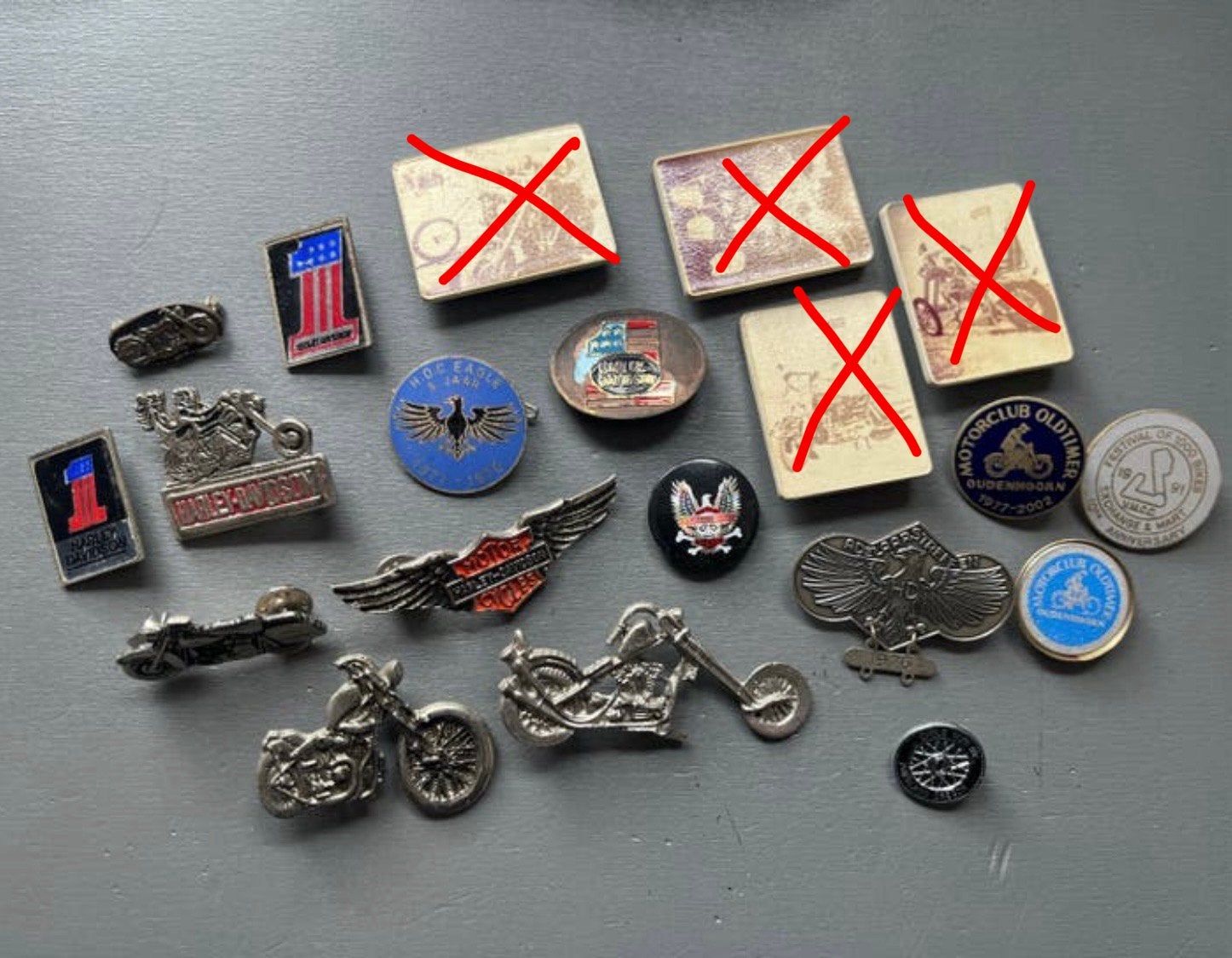 Verzameling Harley-Davidson en Motorclub Speldjes/Pins, Ophalen of Verzenden, Gebruikt, Motoren
