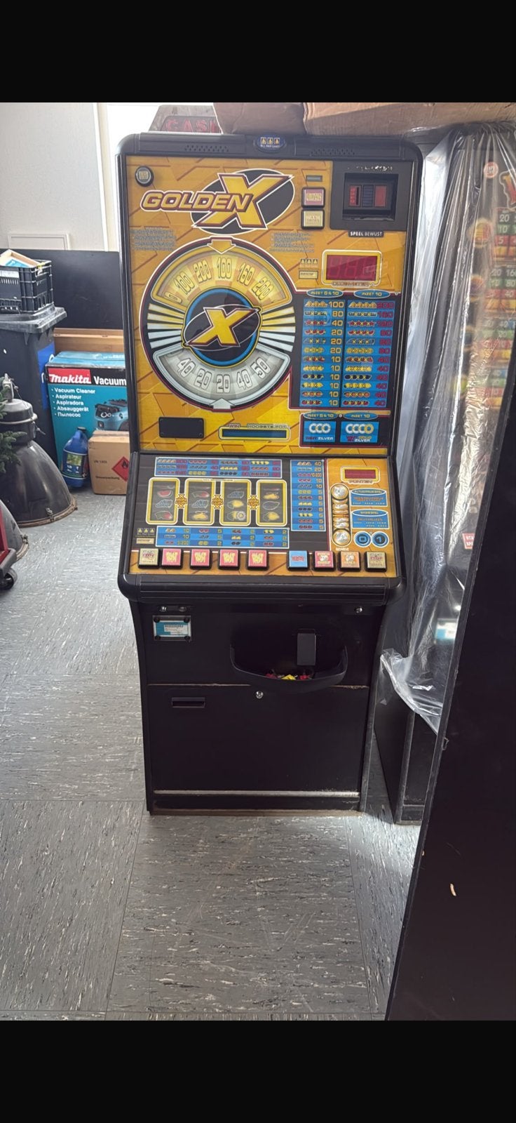Golden X Gokautomaat met merkteken, Overige munten, Ophalen, Gebruikt