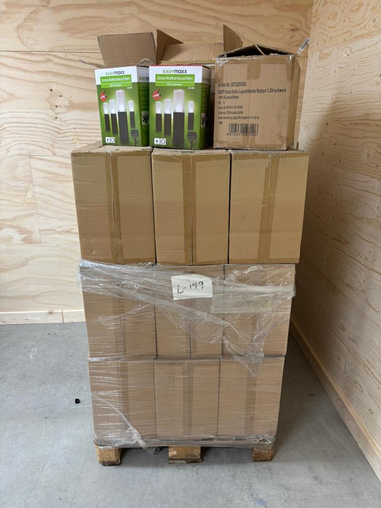 Partij handel /Pallet vol tuinverlichting, Ophalen