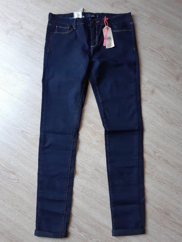 85- Tally Weijl skinny medium waist damesspijkerbroek 42, Ophalen, Zo goed als nieuw, Blauw, W33 - W36 (confectie 42/44)