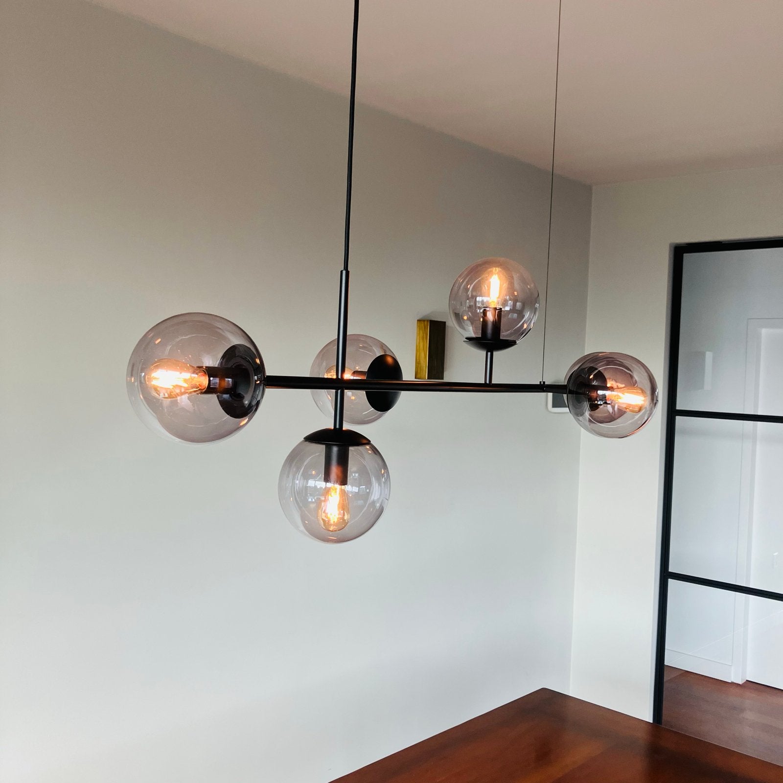 Bolia Orb Hanglamp met 6 Orb Mini Gold LED-lichtbronnen, Ophalen, Zo goed als nieuw, Metaal, E14 (klein)