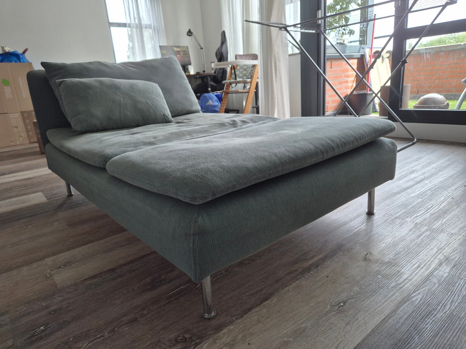 Gratis Ikea Soderhamn lig bank wegens verhuizing, Ophalen, Gebruikt, Eenpersoons, 125 tot 150 cm