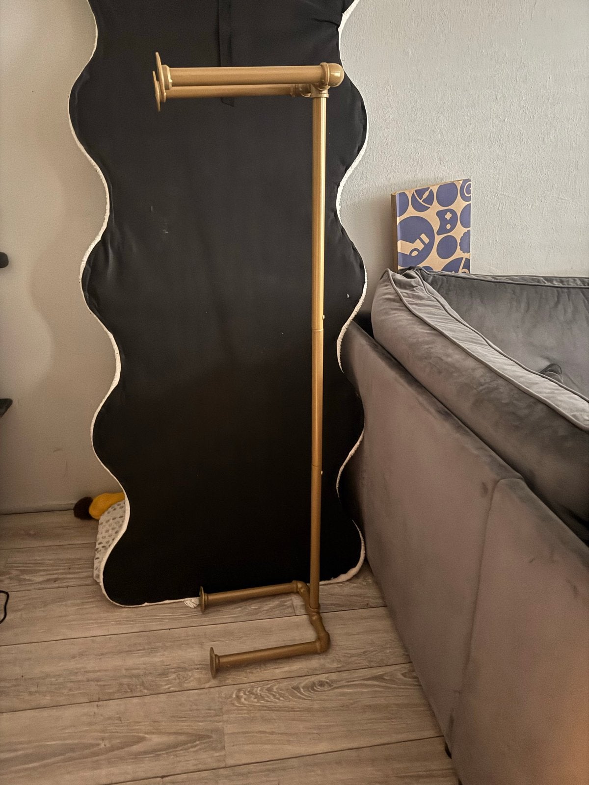 Gouden kapstok / kledingrek - MAZAZU MIRA Home, 100 tot 150 cm, Zo goed als nieuw, Metaal, Ophalen