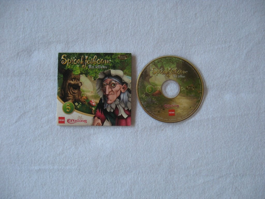 HeMa & Efteling (2011) 5x mini DVD Sprookjesboom evt dukaten, Verzamelen, Efteling, Beeldje of Poppetje, Ophalen of Verzenden