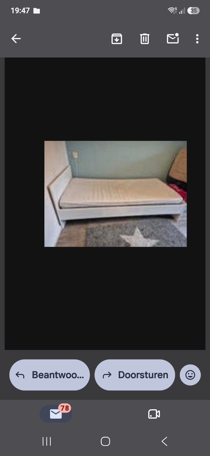 Eenpersoonsbed zonder matras - Wit, Ophalen, Gebruikt, 90 cm, Eenpersoons
