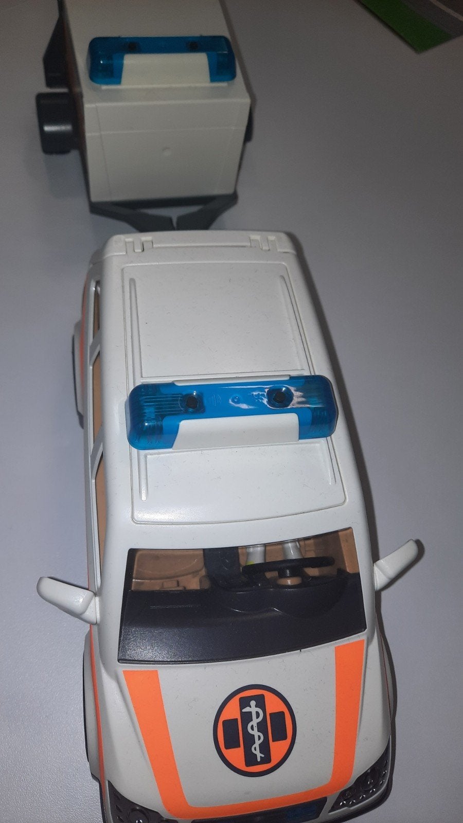 Playmobil ambulance met aanhanger en accessoires, Ophalen of Verzenden, Gebruikt