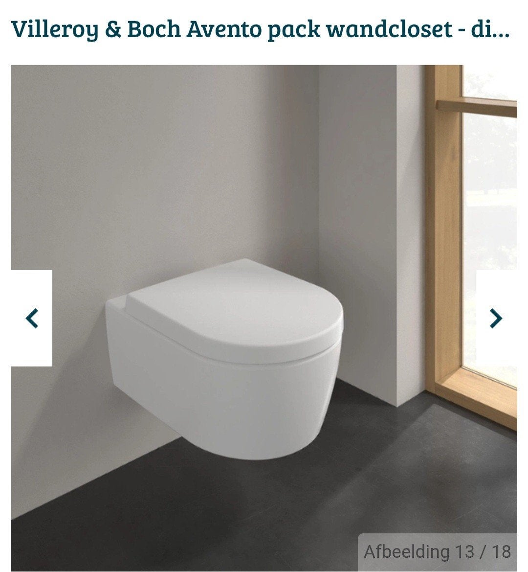 Villeroy&Boch Avento DirectFlush wc toilet Ceraplus, Ophalen, Nieuw, Toilet