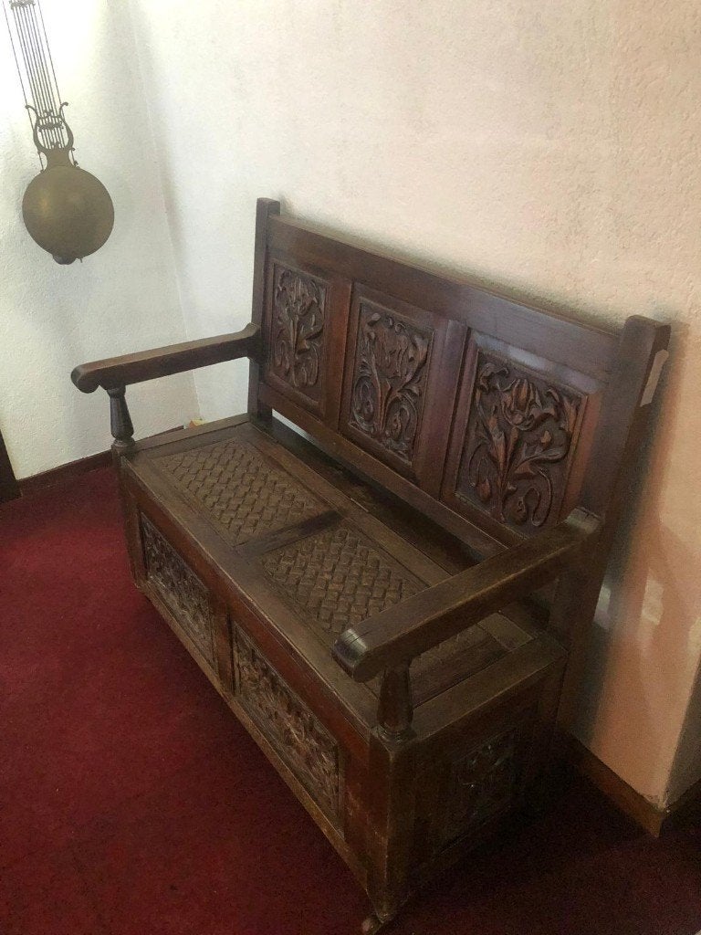 Te Koop Antiek bankje, Ophalen