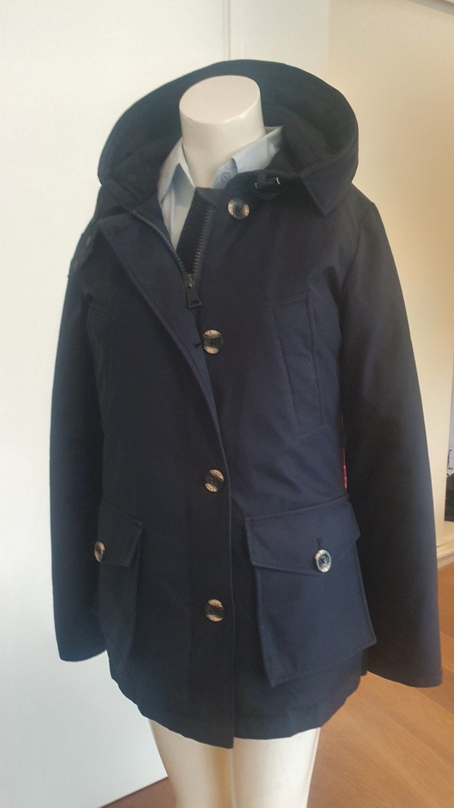 Originele Airforce Parka Maat 34/36 S Donker Marineblauw, Airforce, Blauw, Ophalen of Verzenden, Zo goed als nieuw