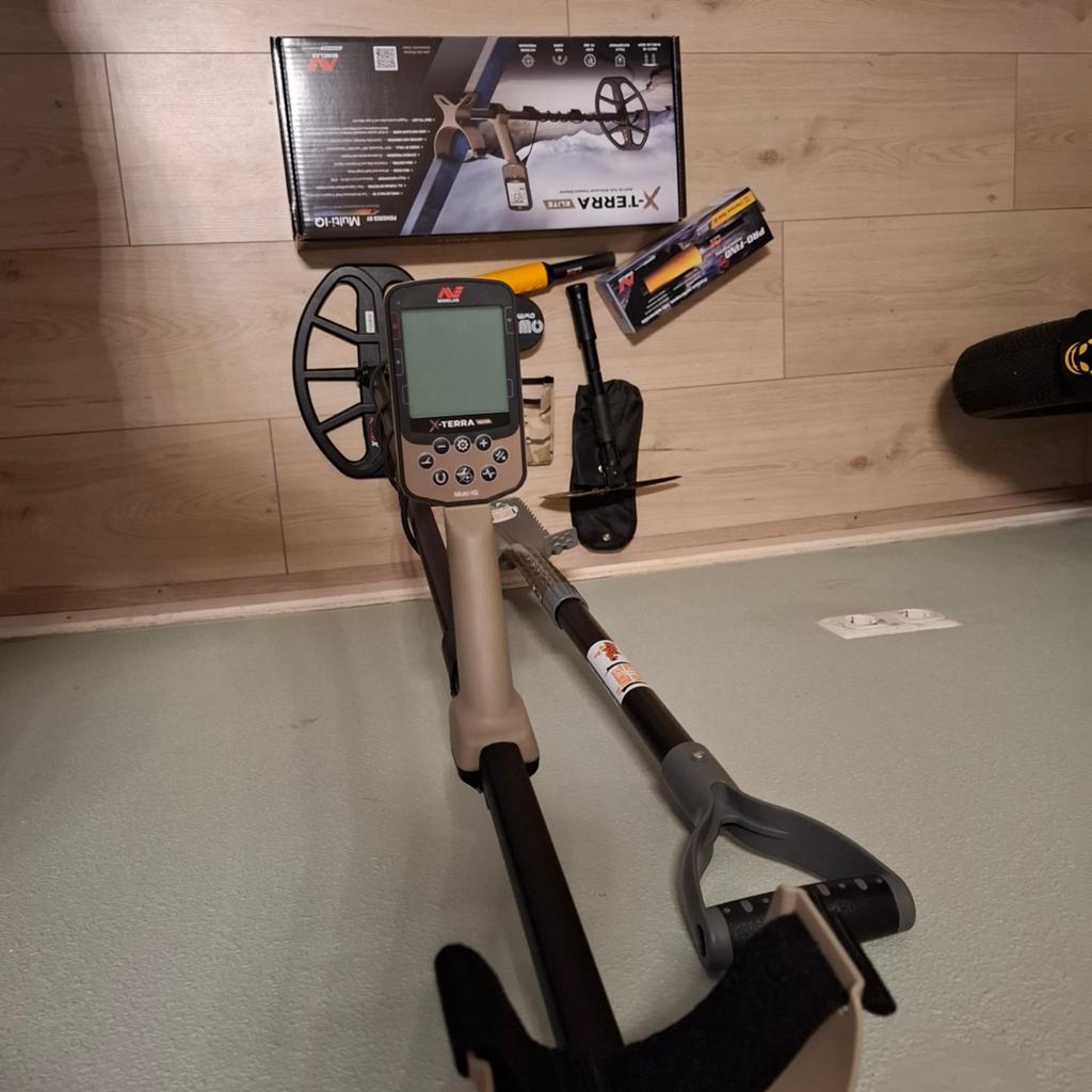 Minelab X-Terra Elite Metaaldetector met minelab pinpointer, Meer dan 30 cm, Ophalen of Verzenden, Zo goed als nieuw, Minelab