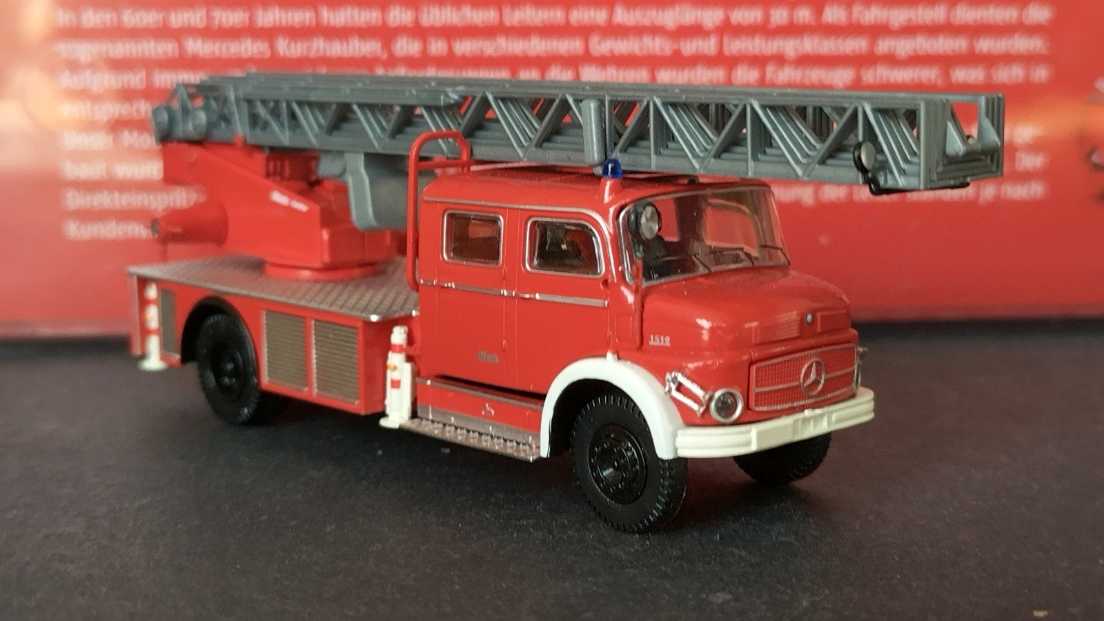 Mercedes Benz L 1519 Brandweer ladder 1:87 Brekina Pol, Hobby en Vrije tijd, Modelauto's | 1:87, Nieuw, Ophalen of Verzenden, Brekina