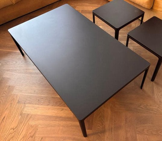Vitra Plate Table - Chocolat - Morrison, Ophalen, Zo goed als nieuw, Rechthoekig, 50 tot 100 cm