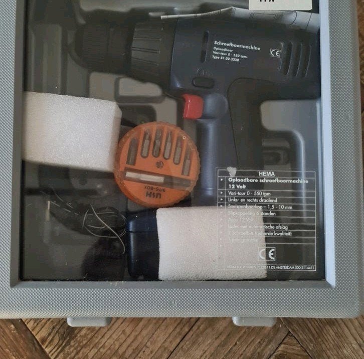 Oplaadbare Schroefboormachine 12 Volt nieuw, Doe-het-zelf en Verbouw, Gereedschap | Boormachines, Variabele snelheid, Nieuw, Ophalen of Verzenden