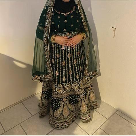 Hennajurk, Kleding | Dames, Trouwkleding en Trouwaccessoires, Ophalen, Gedragen, Groen, Trouwjurk
