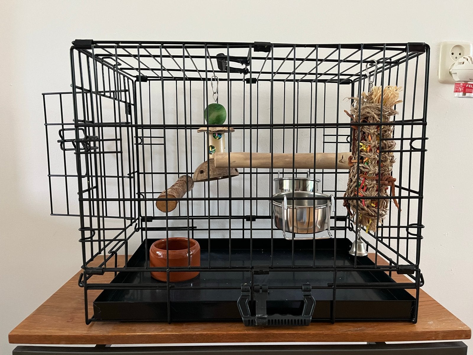 Vogelkooi met toebehoren, Dieren en Toebehoren, Ophalen, Vogelkooi