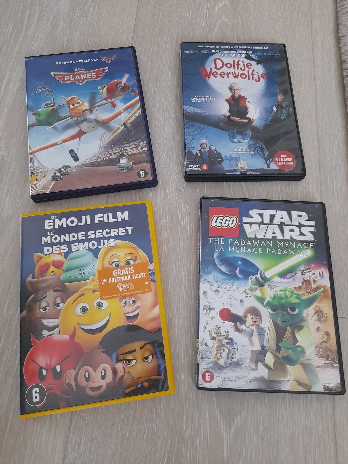 4 leuke kinderfilms op DVD, Gebruikt, Animatie, Verzamelbox, Nederlands