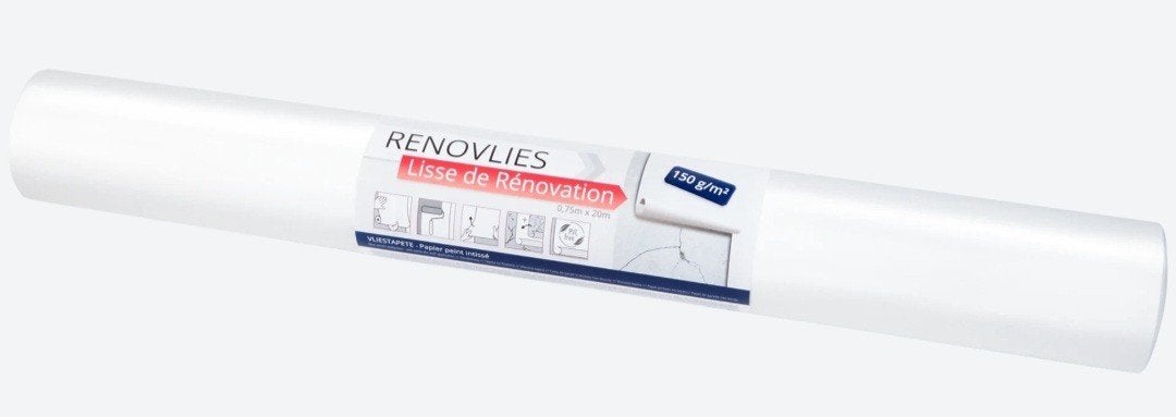 renivlies behang 2 rollen, Huis en Inrichting, Ophalen, Renovlies, Wit, Effen