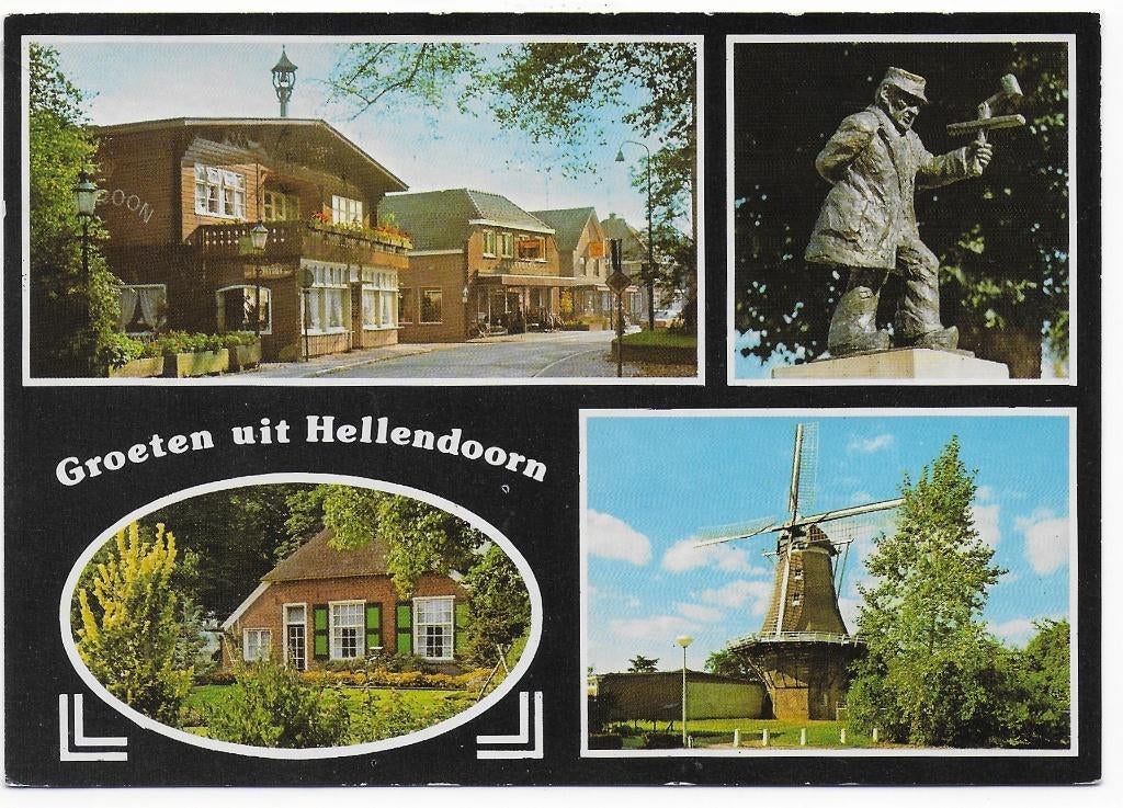 Hellendoorn gelopen Ansichtkaart (B2447 ), Ophalen of Verzenden, 1980 tot heden, Gelopen, Overijssel