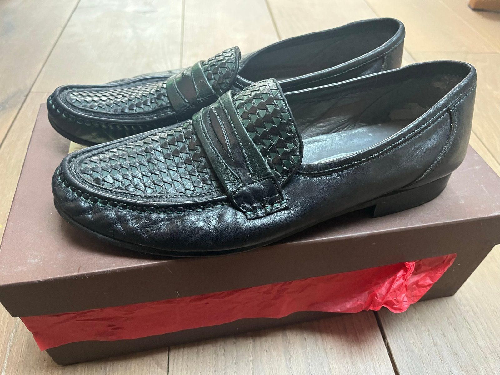 Bally Heren Loafers - Zwart Leer - Maat 43, Kleding | Heren, Schoenen, Loafers, Zwart, Ophalen of Verzenden, Gedragen