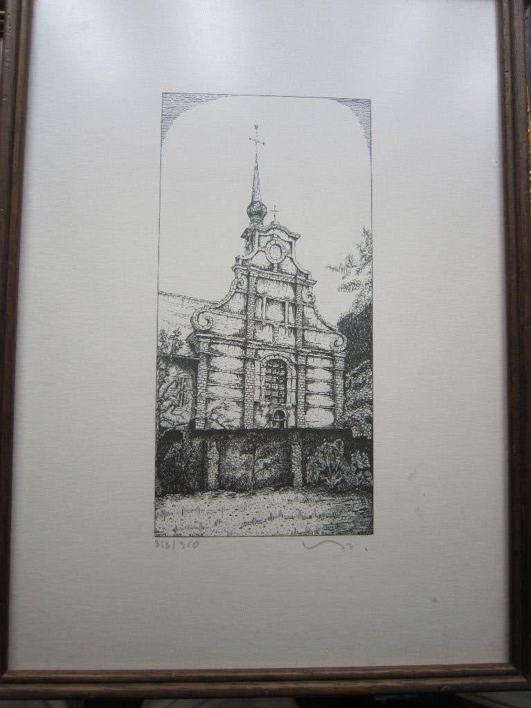 5 Goede potloodtekening  van Kuyck en van Lier (belgie ), Antiek en Kunst, Ophalen, Tekening