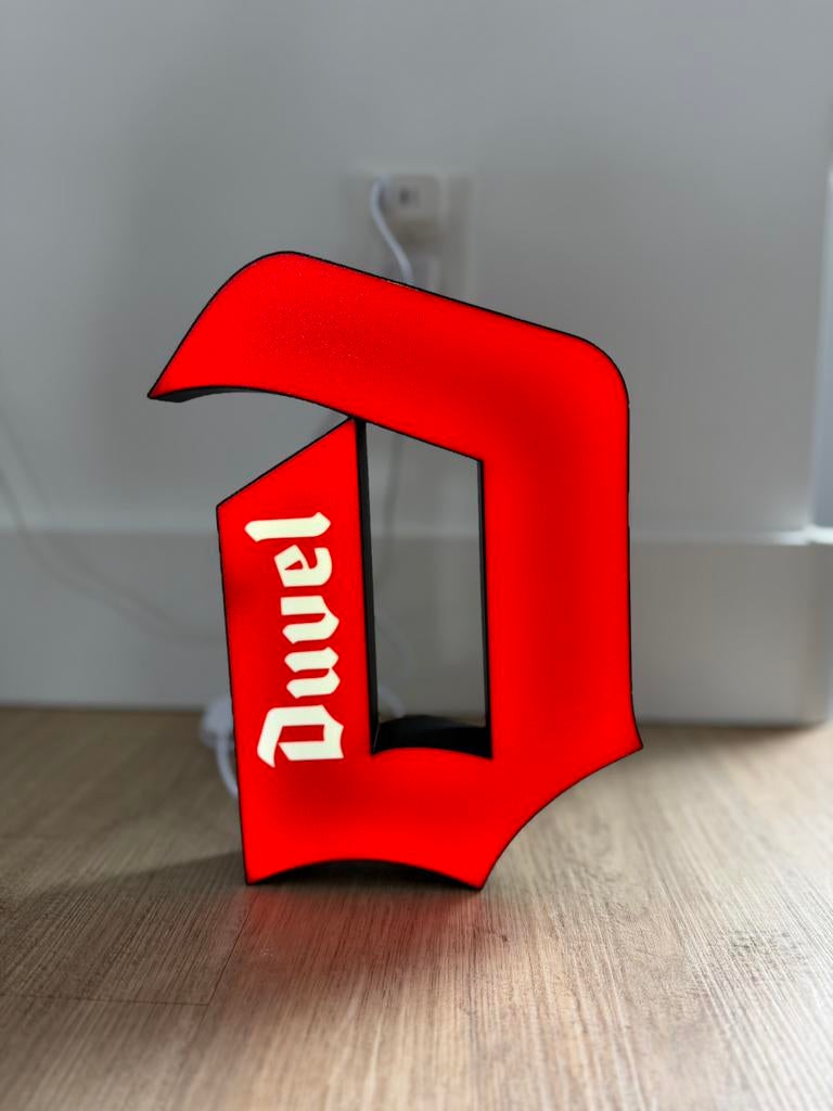 Mancave Duvel bier LED lamp dimbaar op USB, Ophalen of Verzenden, Nieuw, Lichtbak of (neon) lamp