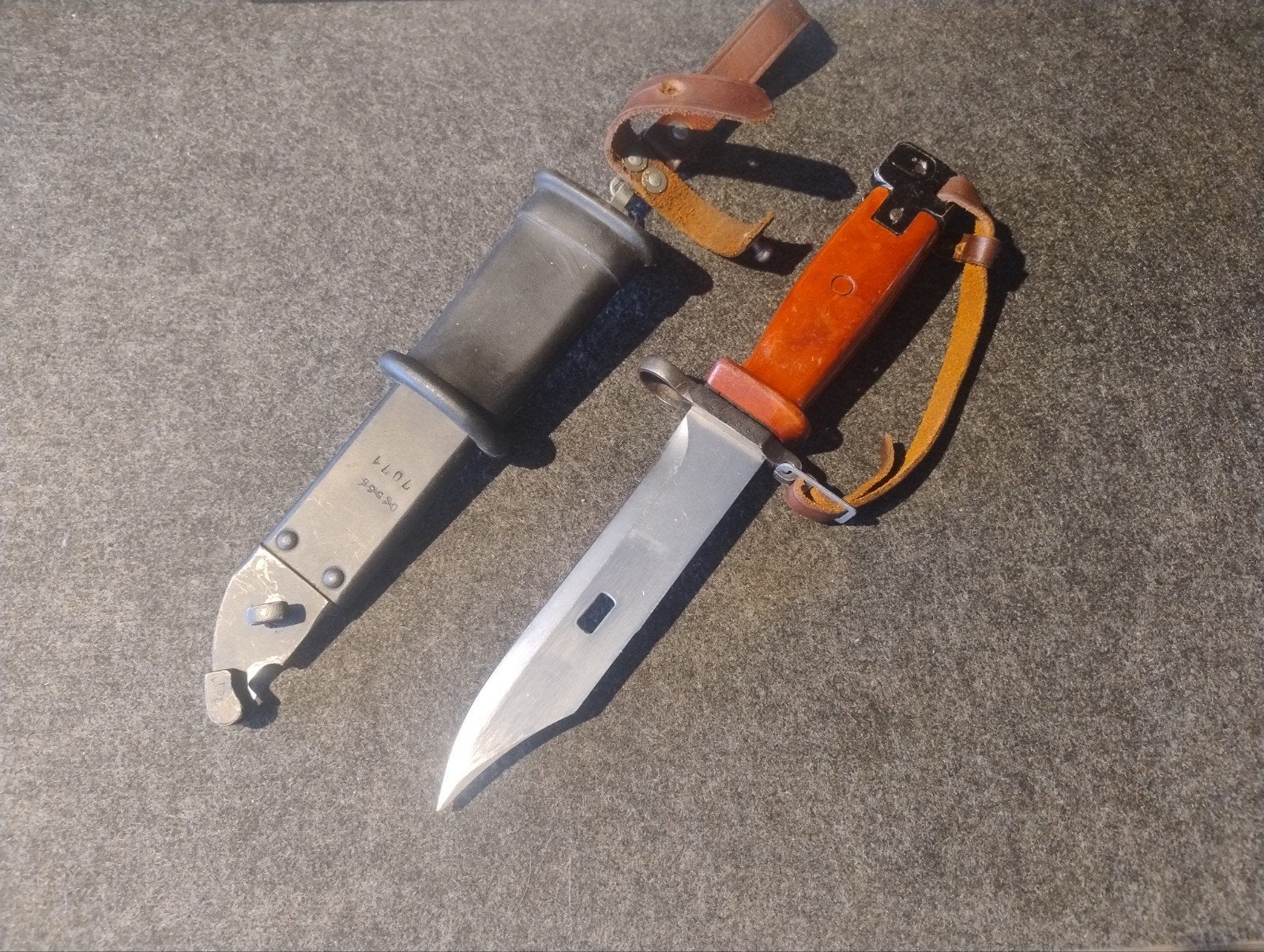 Poolse AK74 / AK47 / AKM - 6Kh4 / 6x4 bajonet, Ophalen of Verzenden, Landmacht, Overige gebieden, Mes of Dolk