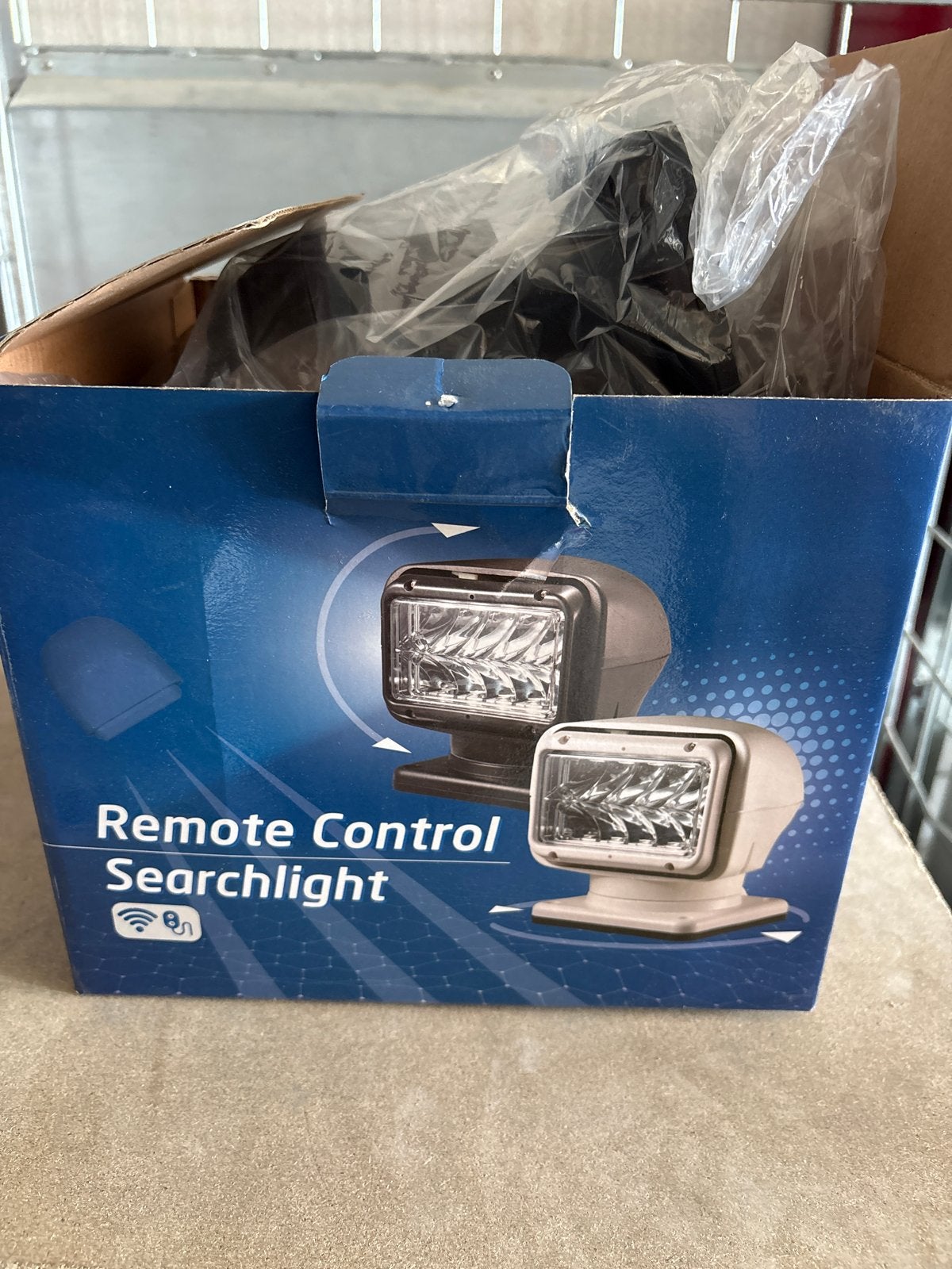 Afstandsbediening Zoeklicht LED 12V/24V Zwart, Auto-onderdelen, Verlichting, Ophalen of Verzenden, Nieuw, Universele onderdelen