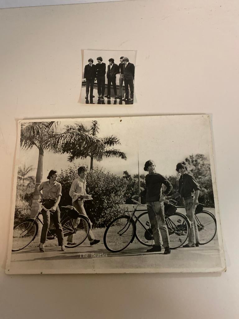 Vintage foto's The Beatles en The Rolling Stones, 1960 tot 1980, Gebruikt, Foto, Ophalen of Verzenden