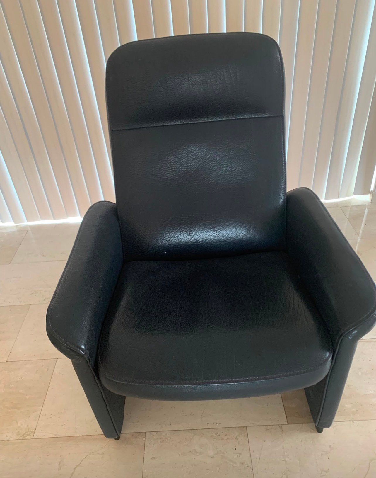 De sede stoel disign fauteuil, Ophalen, Gebruikt, 50 tot 75 cm, Leer