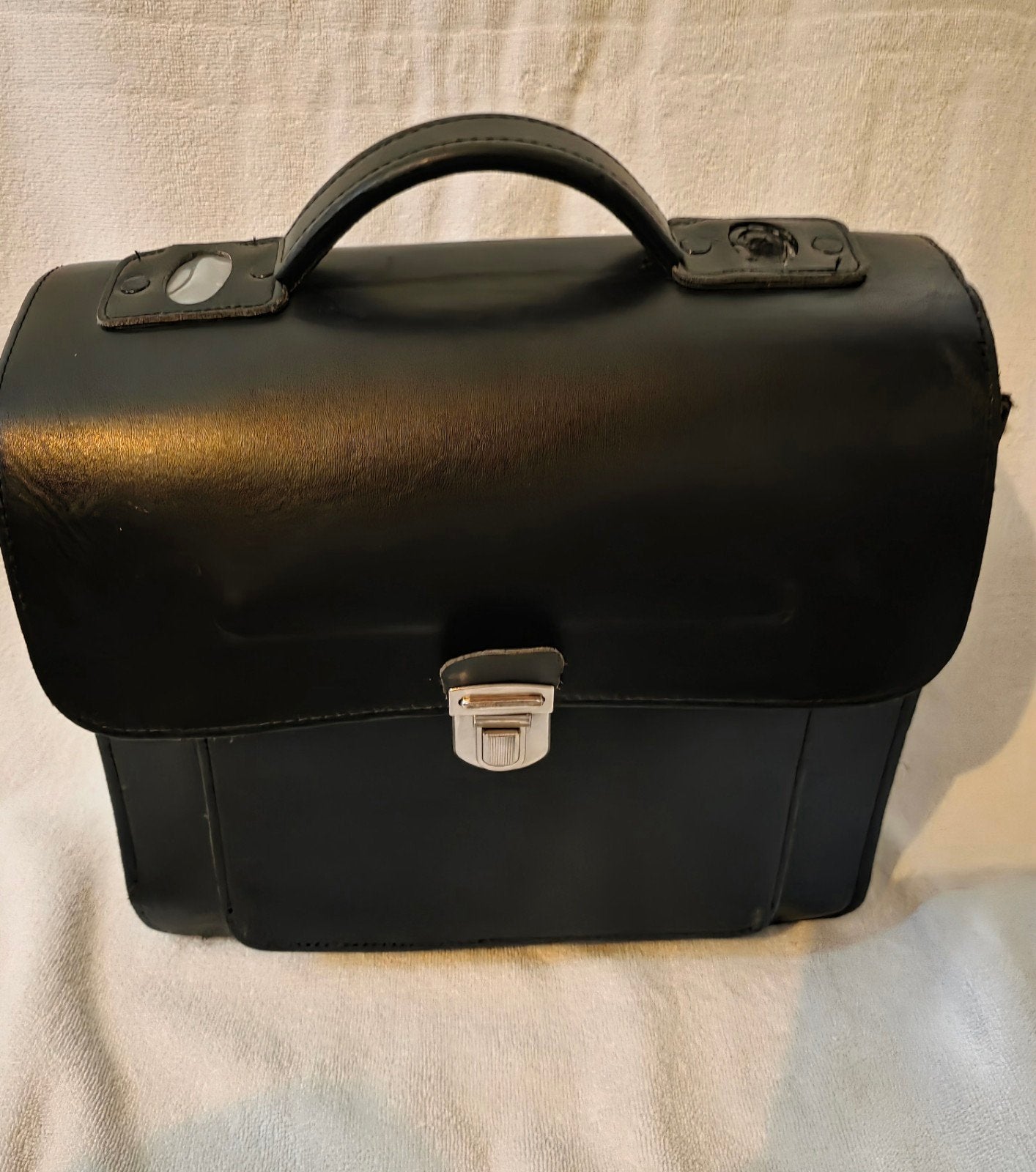 Rund lederen Buschaufeurs/Conducteurs tas, Ophalen of Verzenden