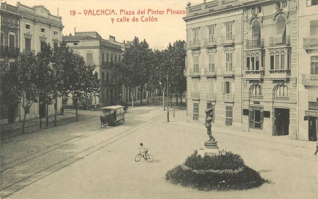 379-009-009 Valencia Plaza del Pintor Pinazo, Verzenden, Voor 1920, Spanje
