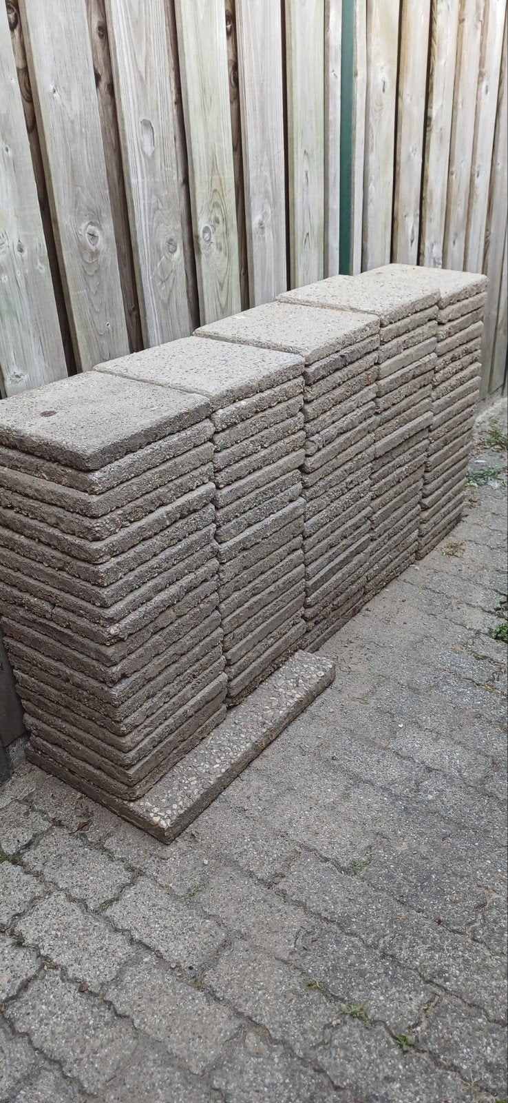 98 stoeptegels 30.30 gratis, Ophalen of Verzenden, Gebruikt, Hout
