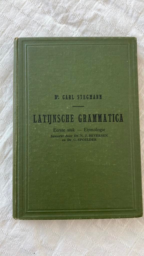 Latijnsche grammatica - dr Carl Stegmann, Ophalen of Verzenden, Alpha, Gelezen