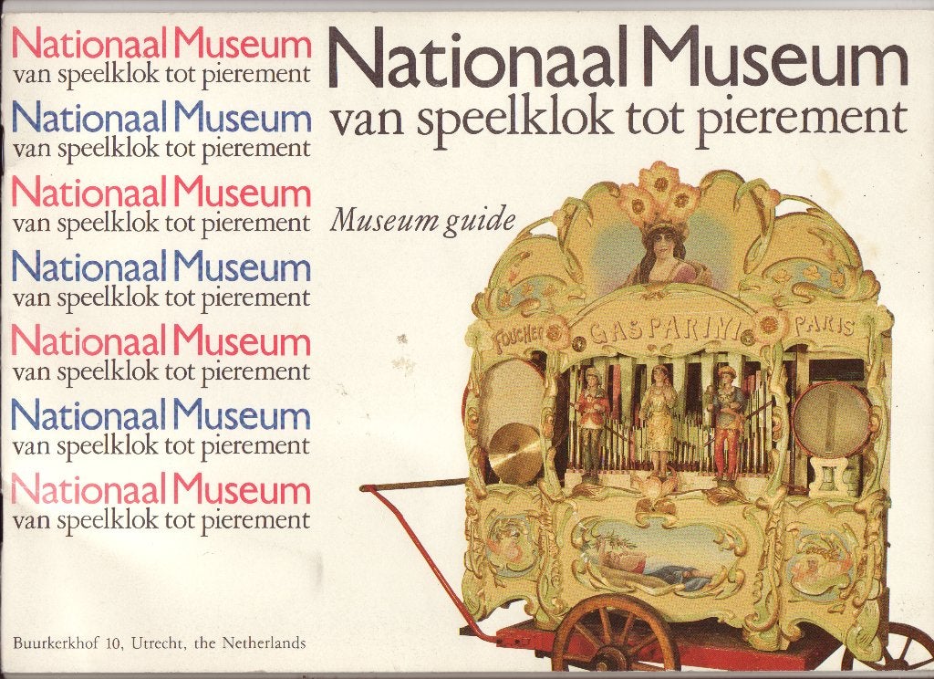 Van Speelklok tot Pierement - boekje 1985, Ophalen of Verzenden