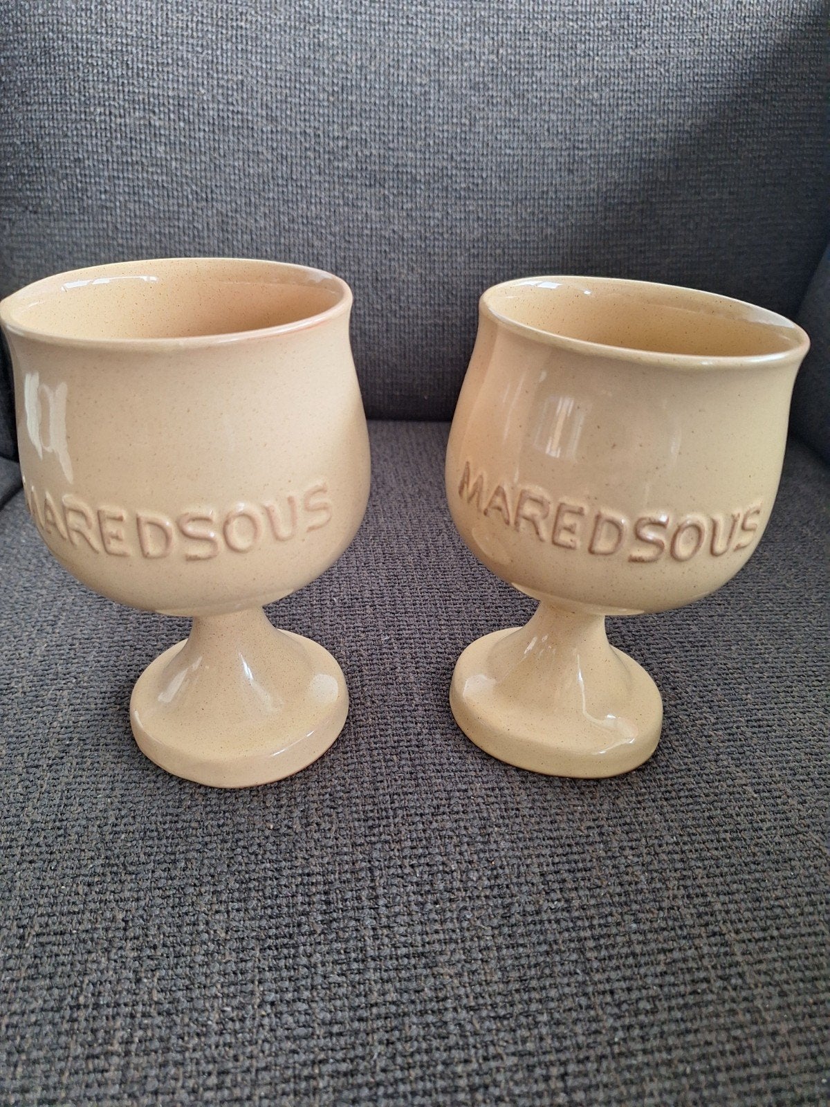 MAREDSOUS bierkelken, Ophalen of Verzenden, Zo goed als nieuw, Bierglas