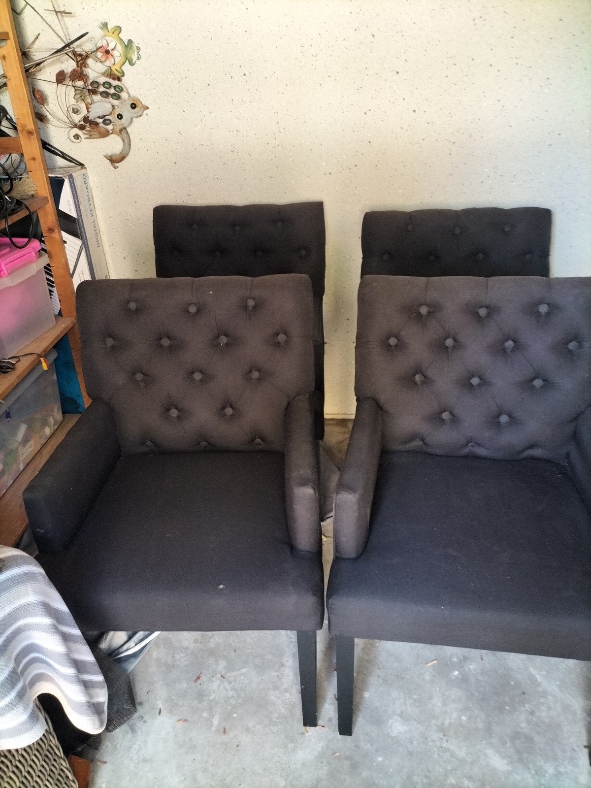 4 eetkamer stoelen gratis, Ophalen, Gebruikt, Vier