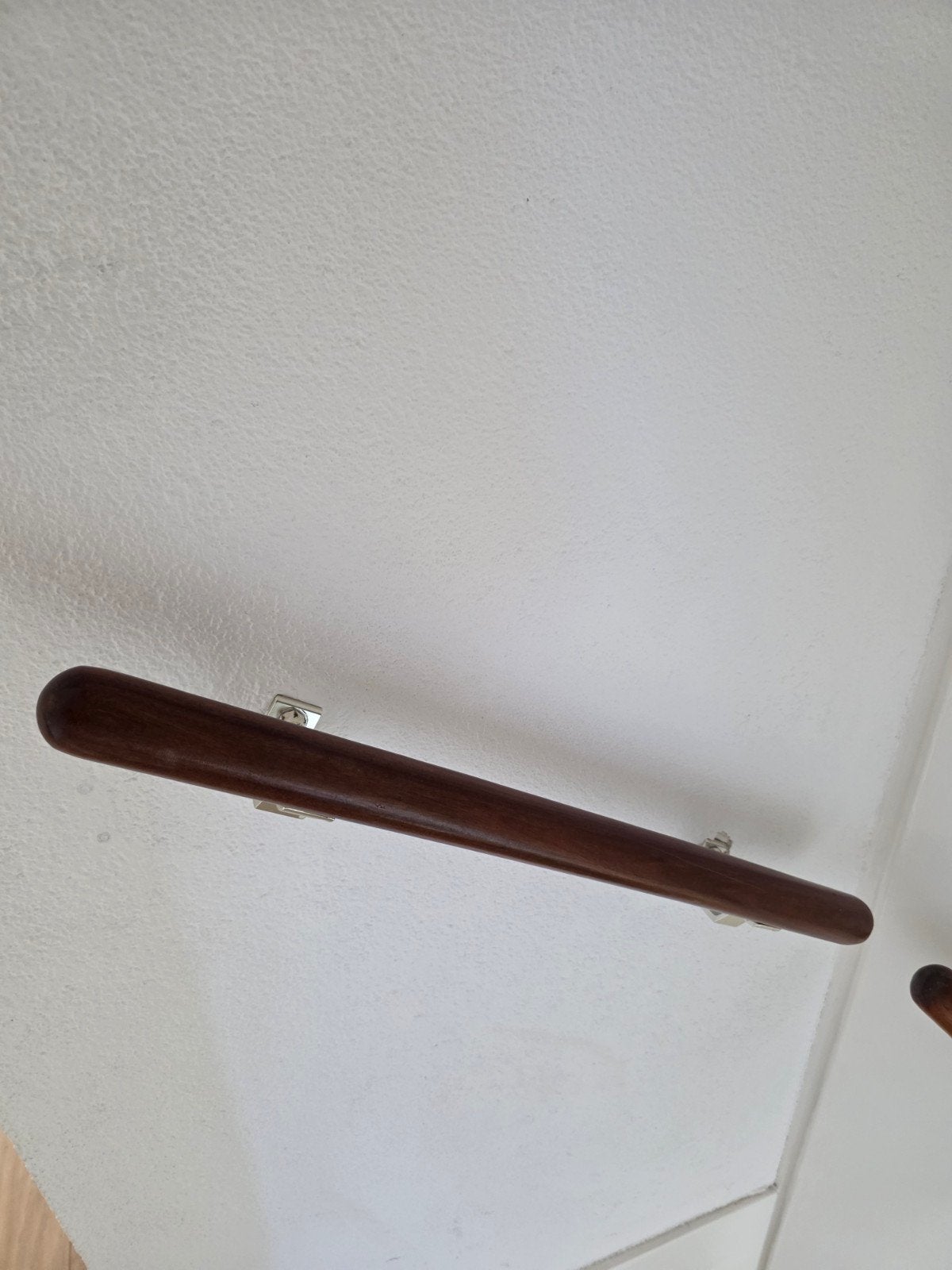 Mooie bruin houten trapleuningen met 7 steunen, Ophalen, Gebruikt, Trap