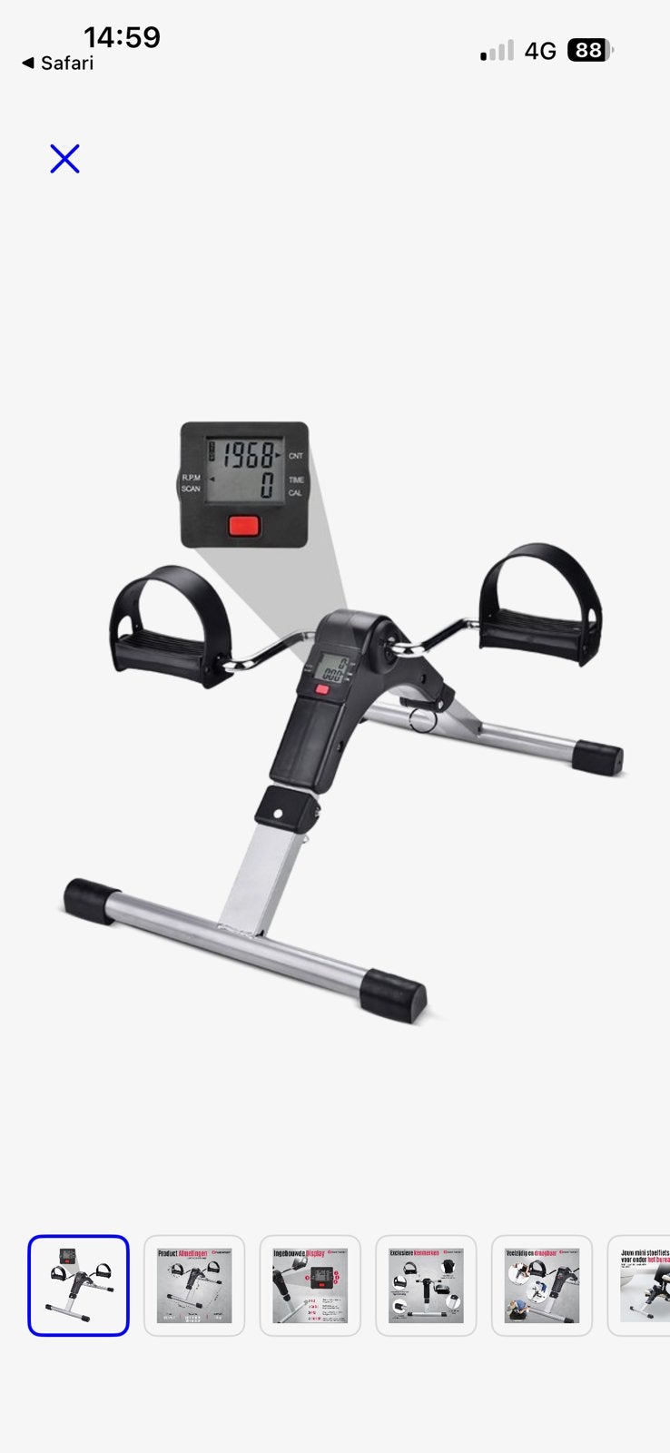 Stoel fiets, Sport en Fitness, Ophalen, Gebruikt, Benen