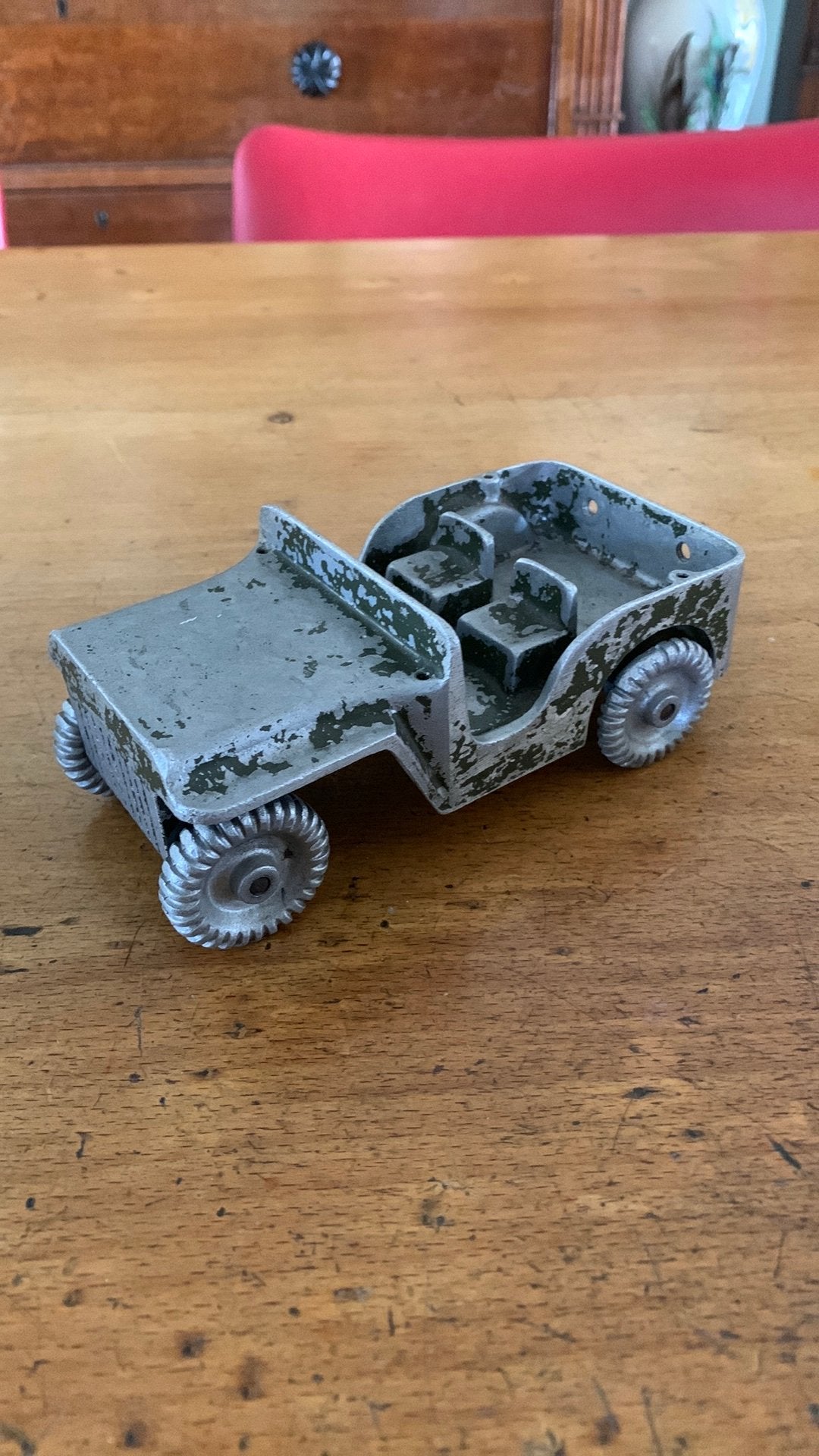 Aluminium “Willy’s Jeep” uit 1945 van oorlogsmateriaal, Ophalen of Verzenden, Landmacht, Nederland, Overige typen