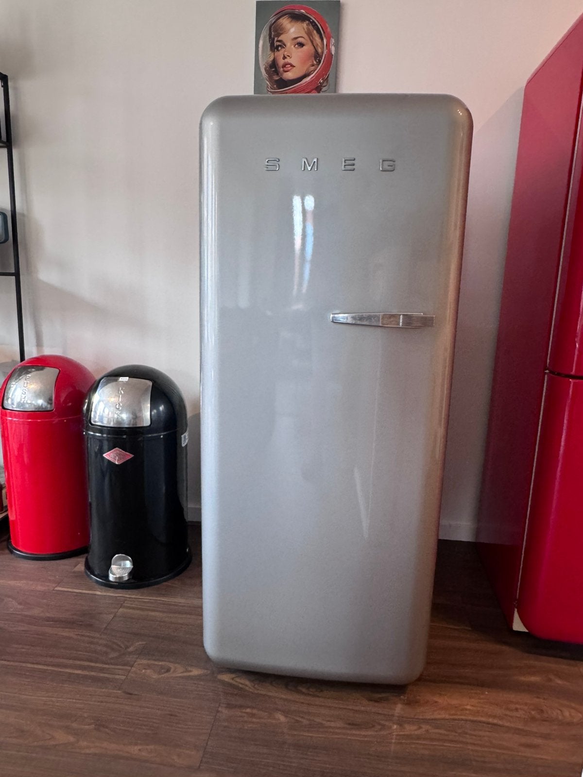 Smeg koelkast, Witgoed en Apparatuur, Koelkasten en IJskasten, Ophalen, Gebruikt, 120 tot 140 cm, 60 cm of meer
