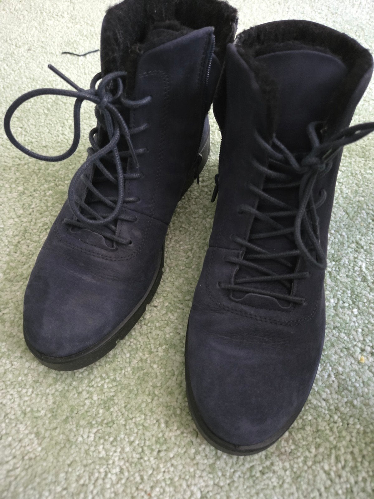 ecco zgan gevoerde warme schoenen blauw maat 38, Ophalen of Verzenden, Zo goed als nieuw, Blauw