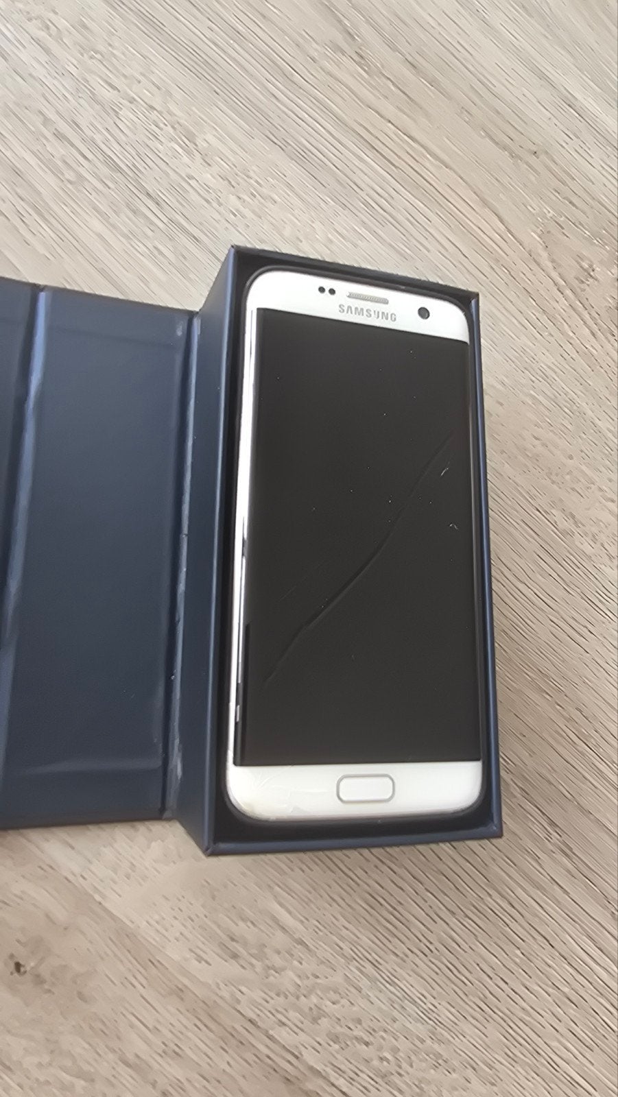 Samsung Galaxy S7 Edge 32GB - Wit (met barst), Telecommunicatie, Mobiele telefoons | Samsung, Wit, Ophalen of Verzenden, Zonder simlock